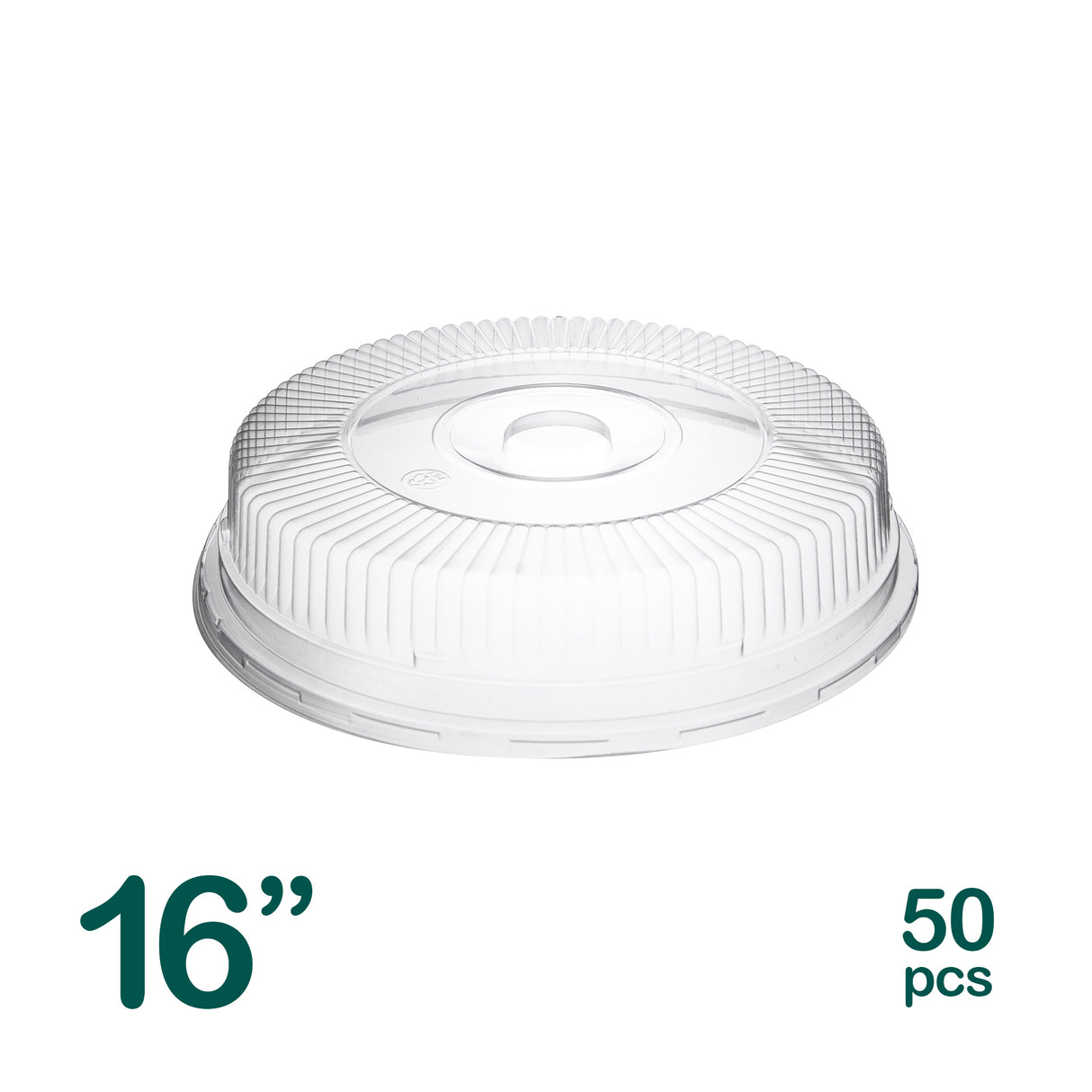 16 in Clear Lids for Aluminum Catering Trays, 50 pcs