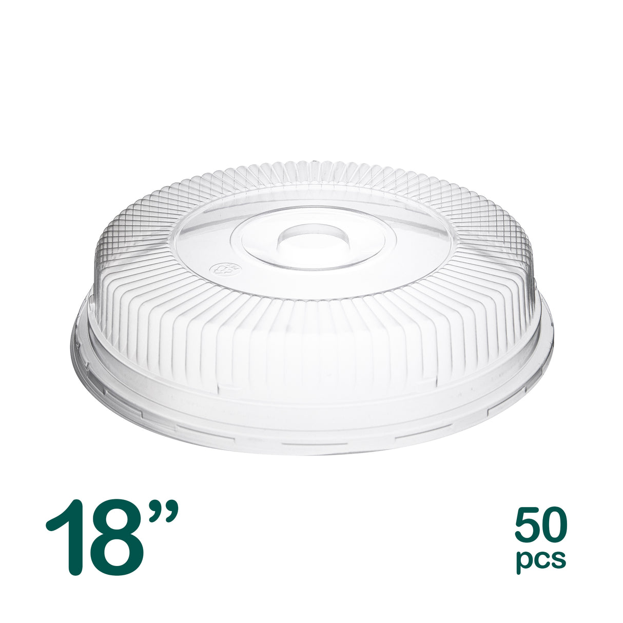 18 in Clear Lids for Aluminum Catering Trays, 50 pcs