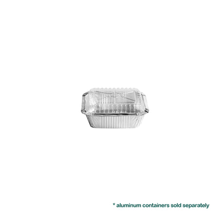 Plastic Dome Lids for 1LB Aluminum Oblong Containers, 1000 pcs