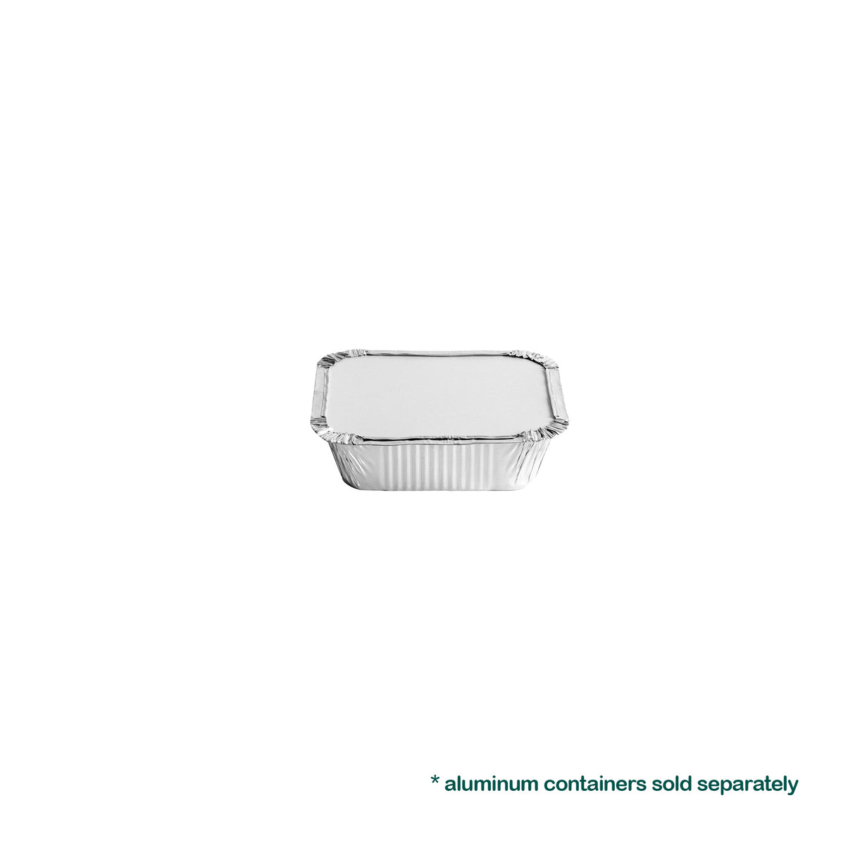 Laminated Lids for 1LB Aluminum Oblong Containers, 1000 pcs