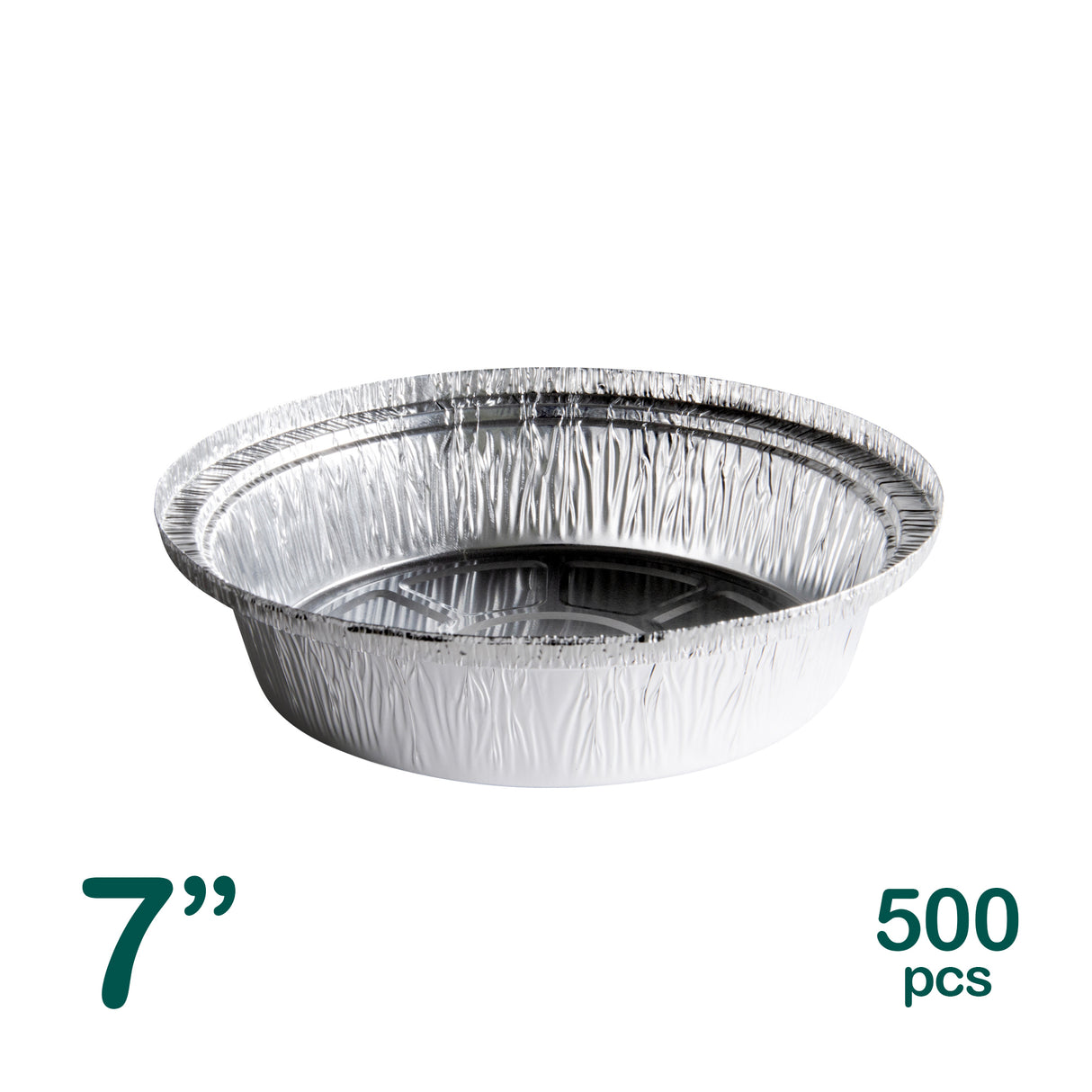 7 inch Aluminum Round Containers, 500 pcs