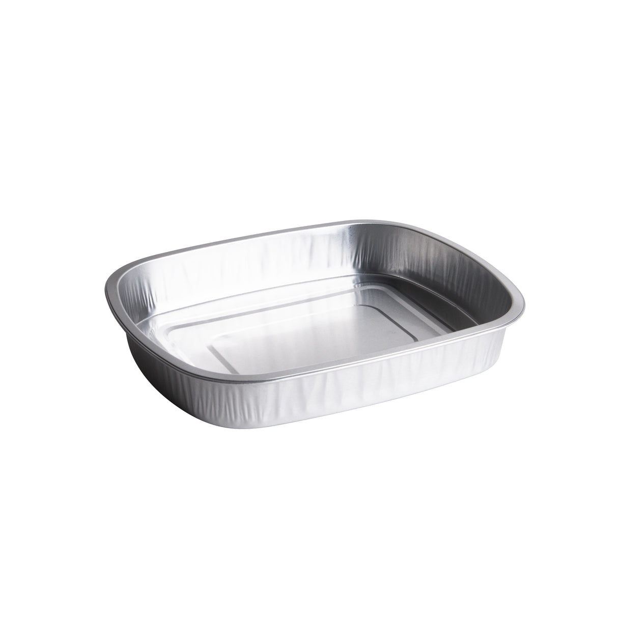 60oz Aluminum Smooth Wall Containers with Lids, 50 sets