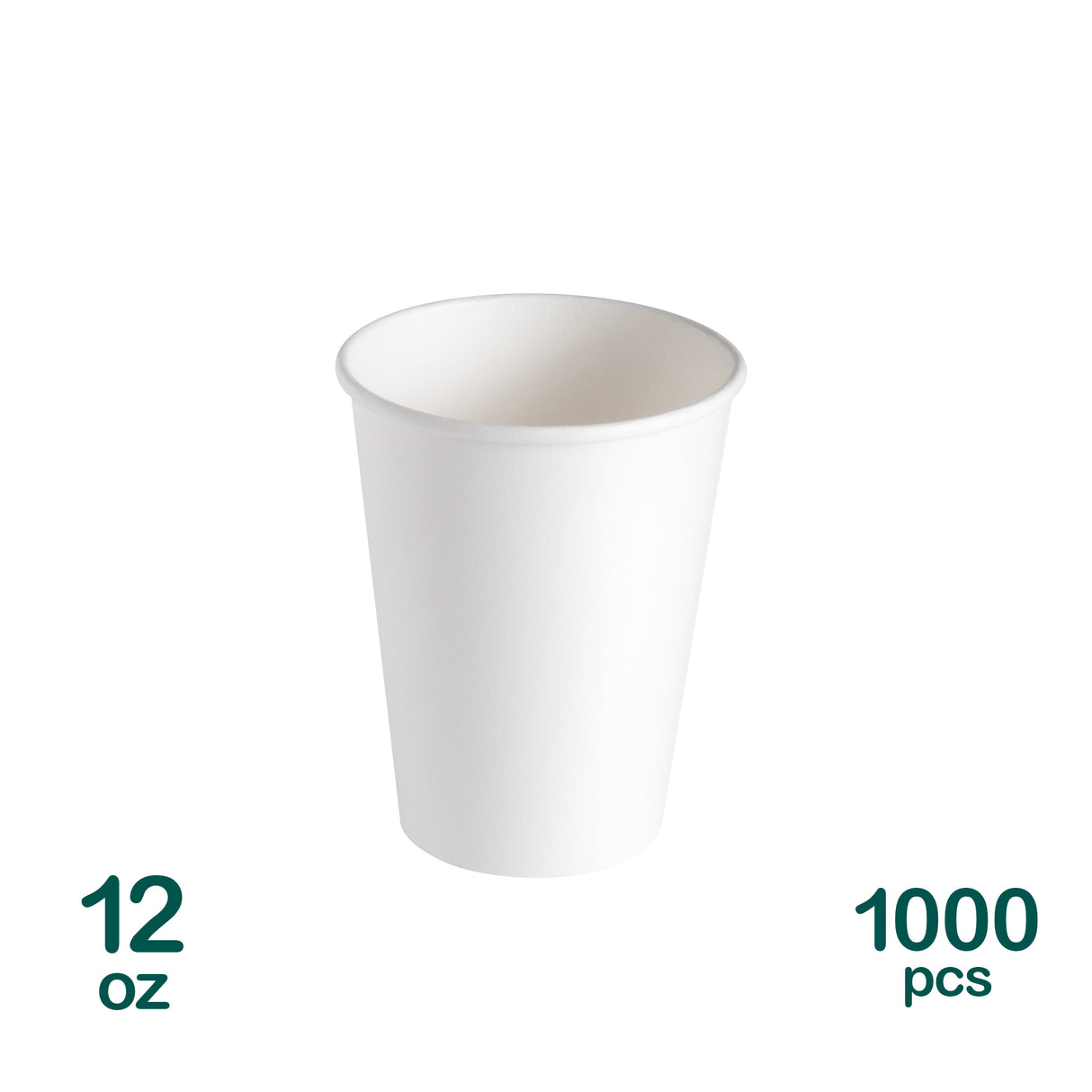 12oz Paper Cups, 1000 pcs