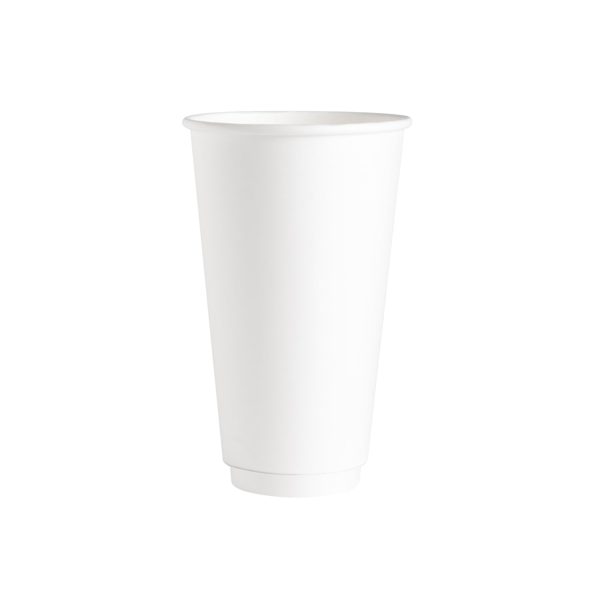 Double Wall White 16oz Paper Cups, 500pcs