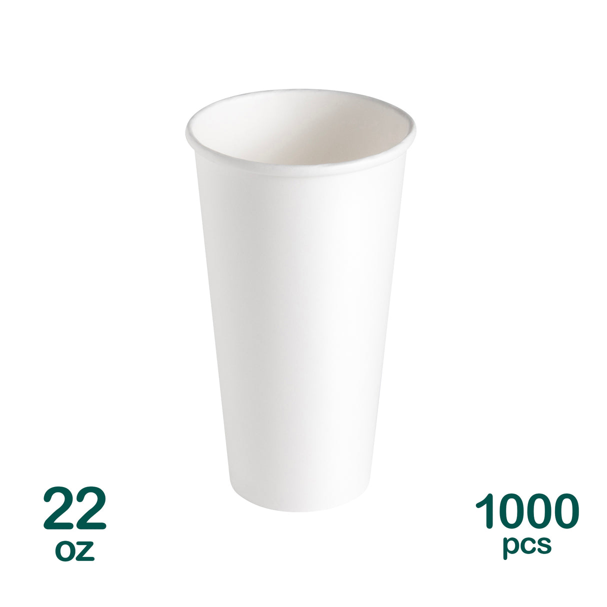 22oz Paper Cups, 1000 pcs