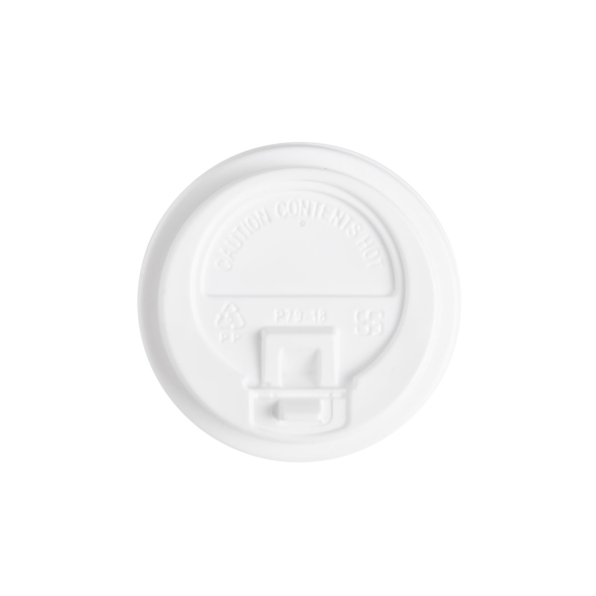 90mm White PP Lids for 12oz 16oz 22oz Paper Cups, 1000 pcs