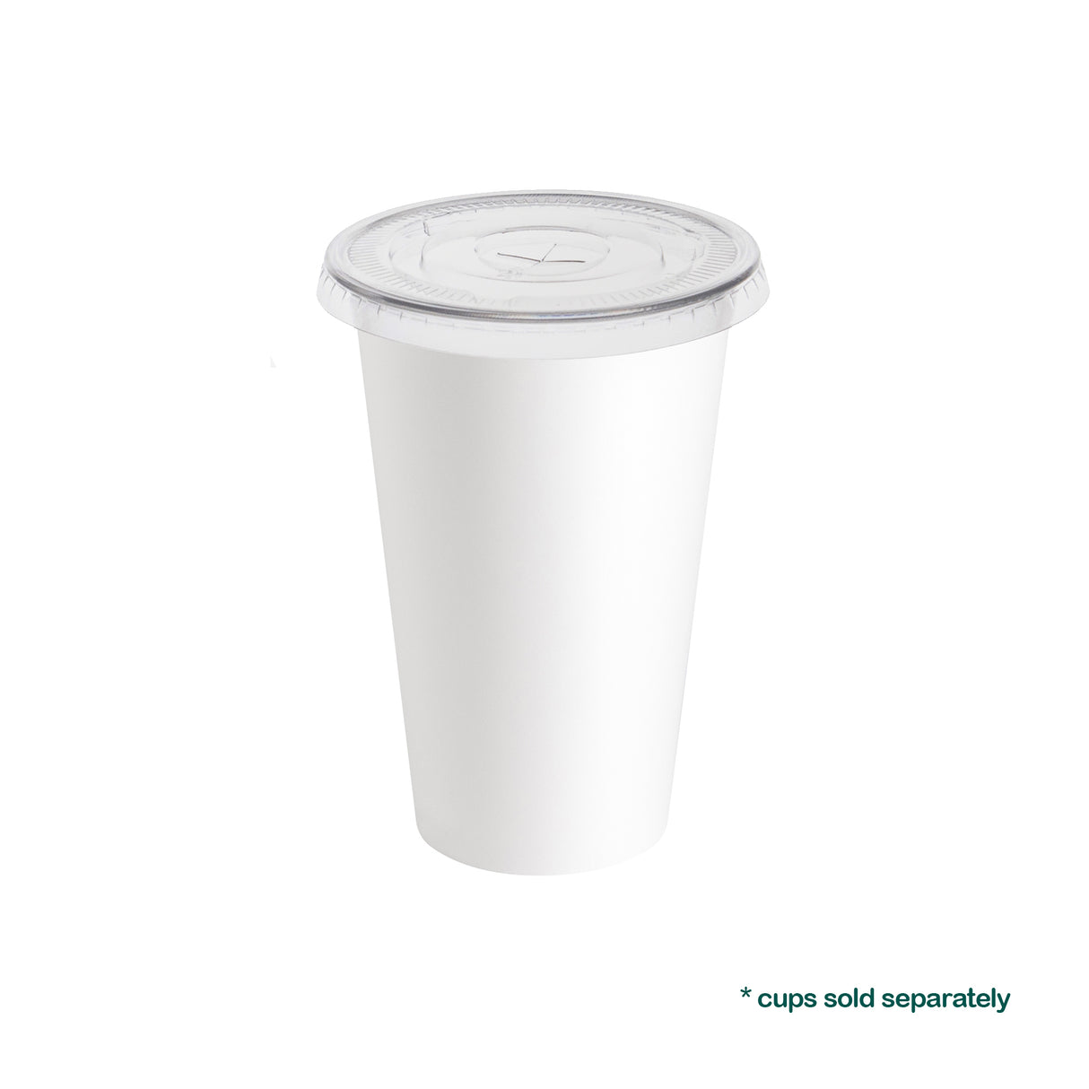 90mm Clear PET Lids with Straw Hole for 10oz 12oz 16oz 22oz Paper Cups, 1000 pcs