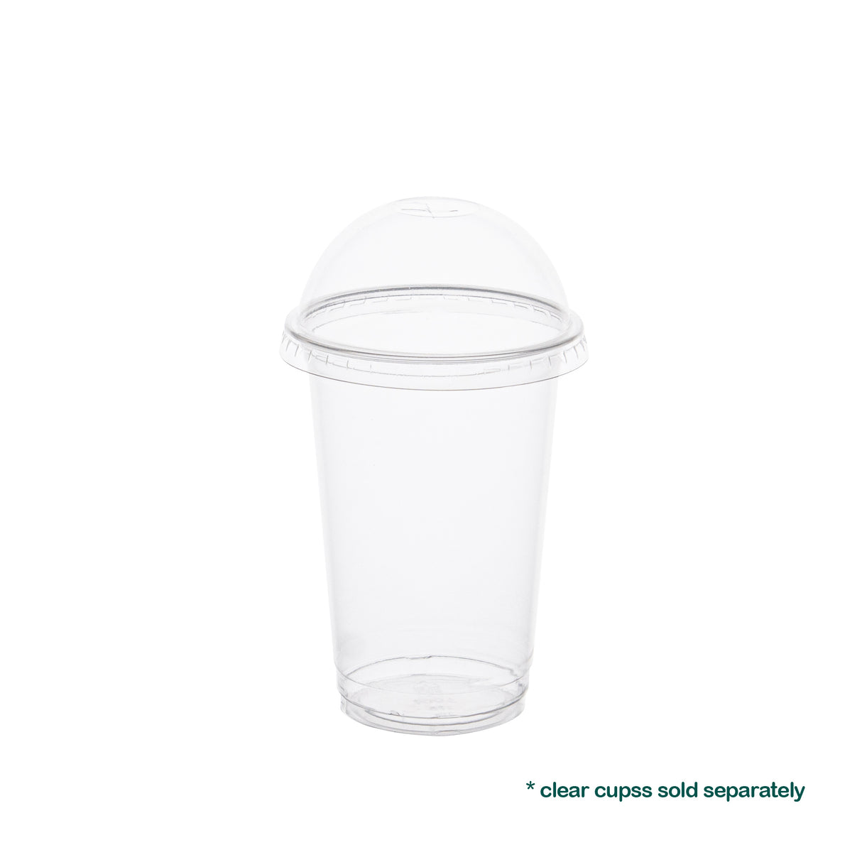 78mm Dome PET Lids for 10oz Plastic Cold Cups, 1000 pcs