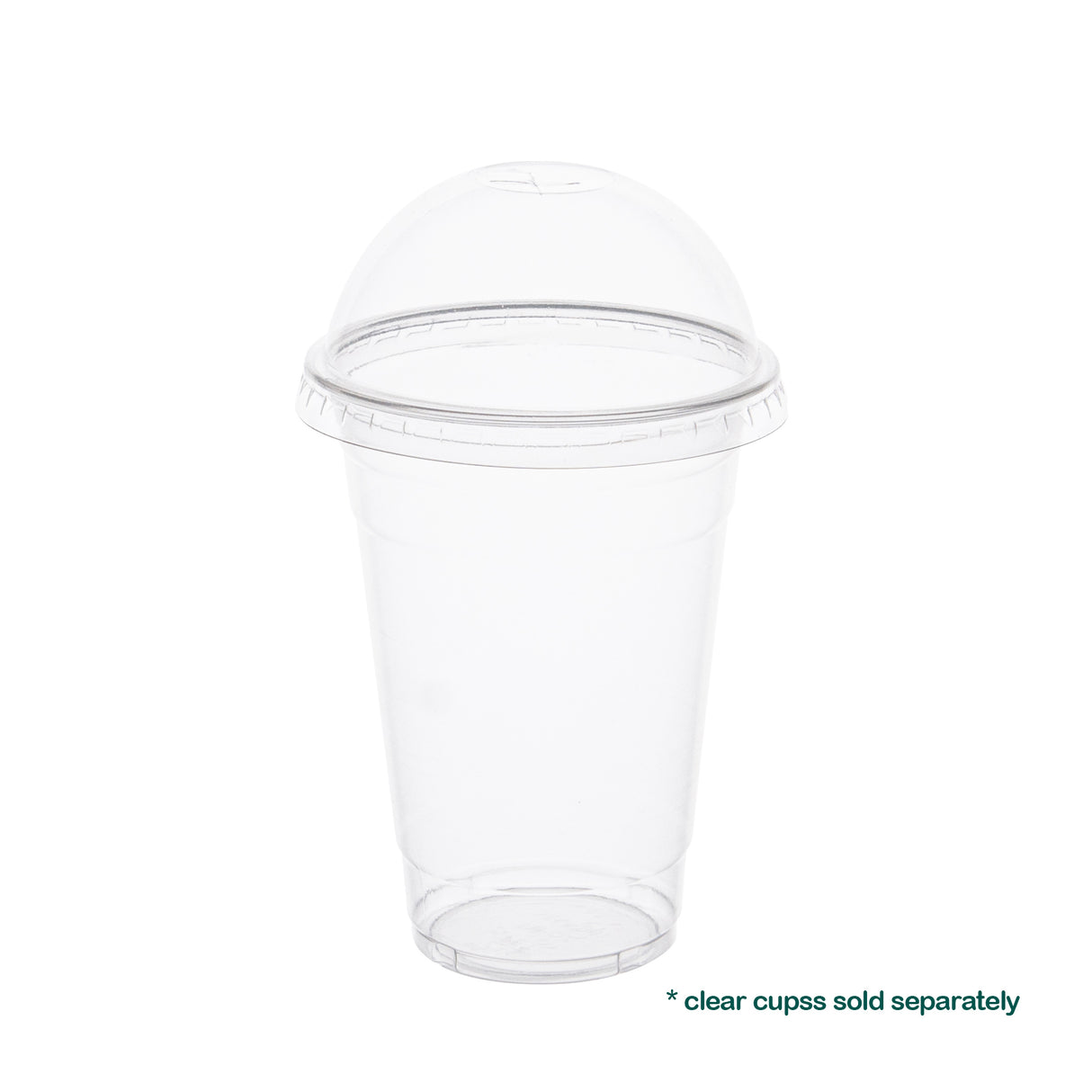98mm Dome PET Lids for 12oz 16oz 20oz Plastic Cold Cups, 1000 pcs