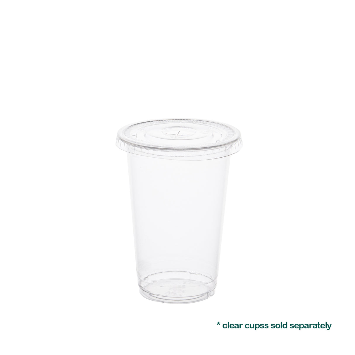 78mm Flat PET Lids for 10oz Plastic Cold Cups, 1000 pcs