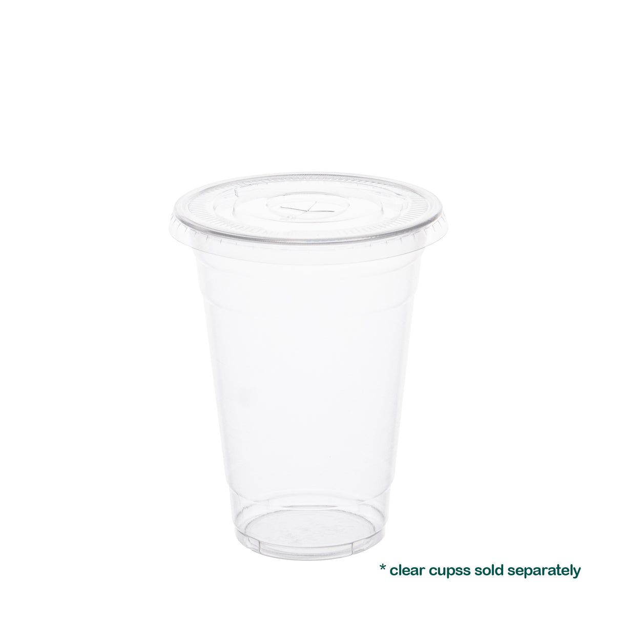 98mm Flat PET Lids for 12oz 16oz 20oz Plastic Cold Cups, 1000 pcs
