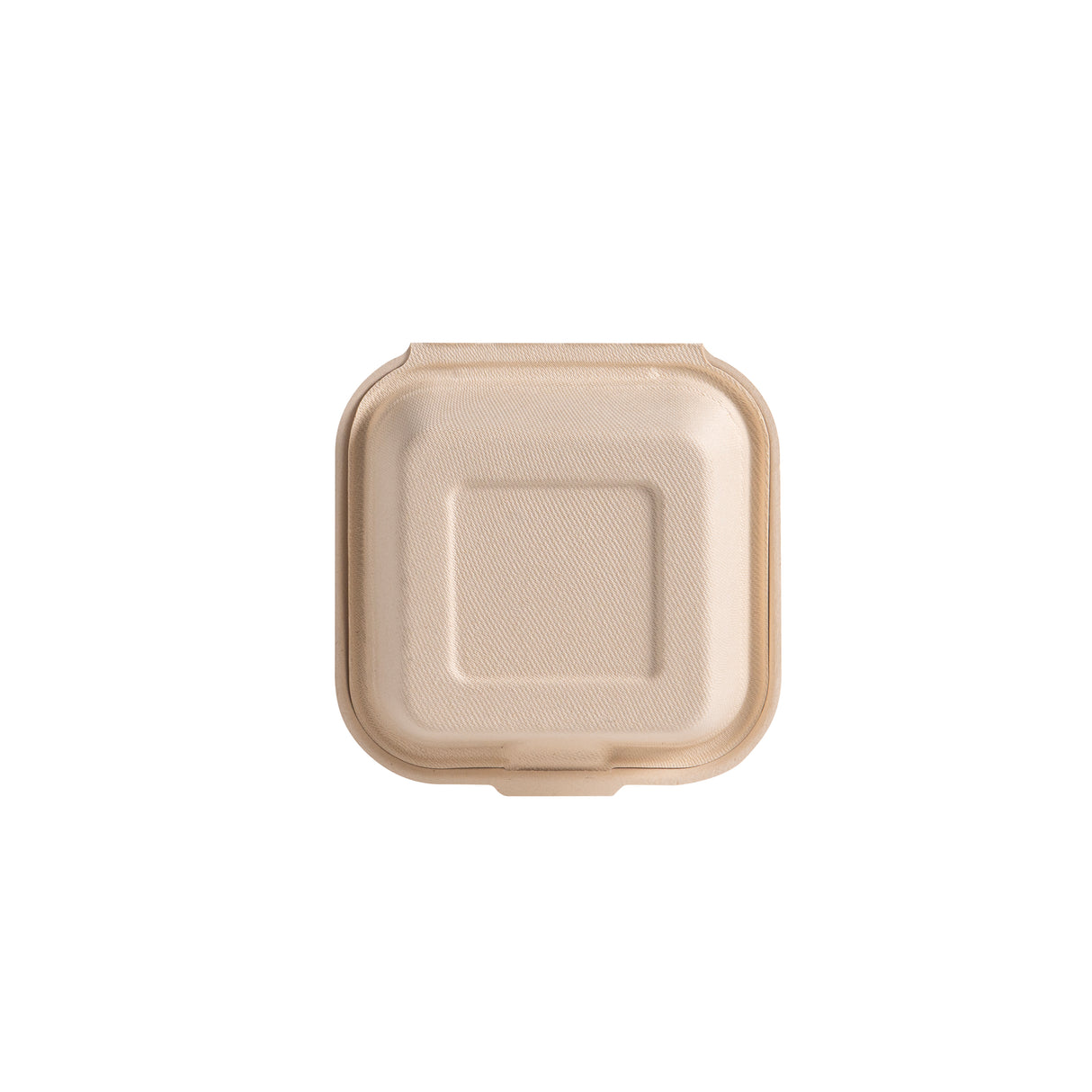 6 inch Bagasse Clamshell Containers, Natural Colour, 500 pcs
