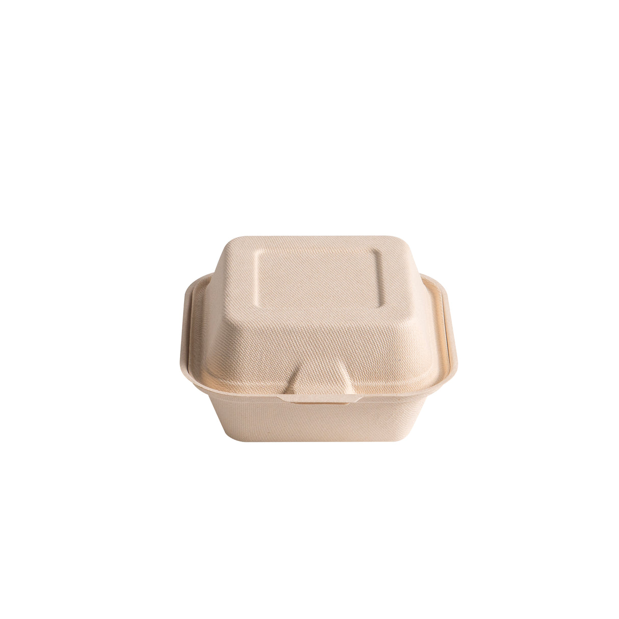 6 inch Bagasse Clamshell Containers, Natural Colour, 500 pcs