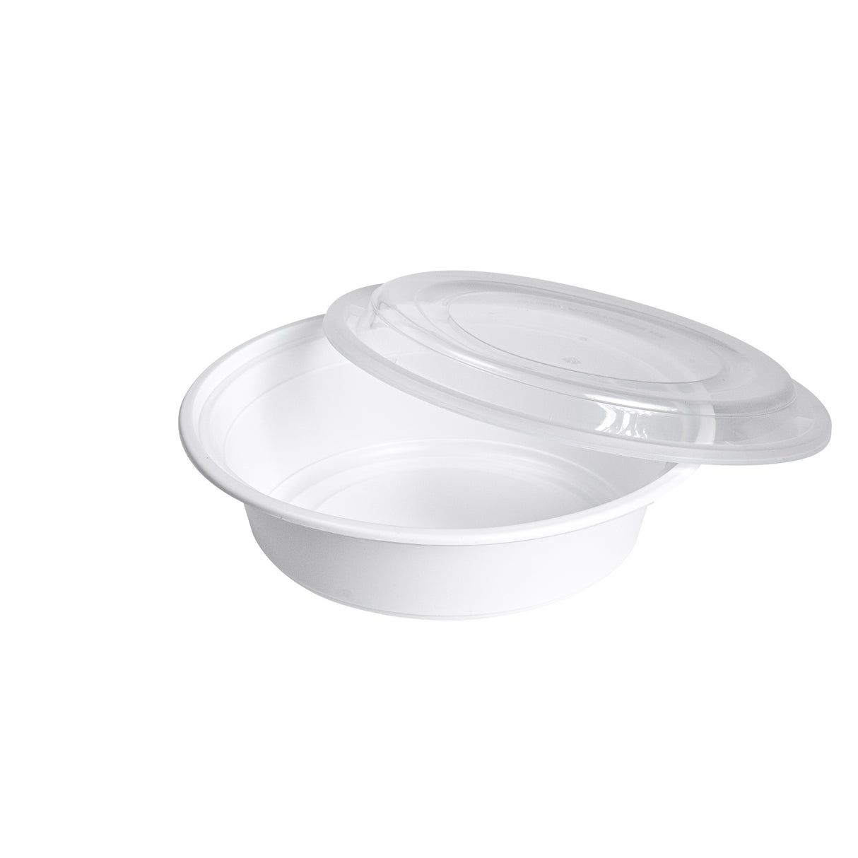 24oz Plastic Round Microwavable Containers, 150 sets