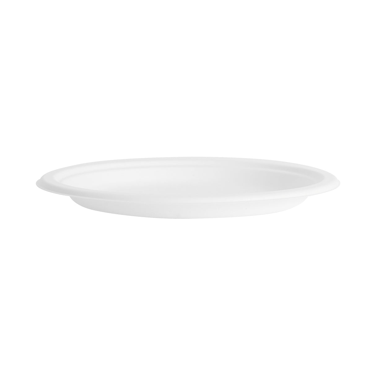 9 inch White Bagasse Round Plates, 500 pcs