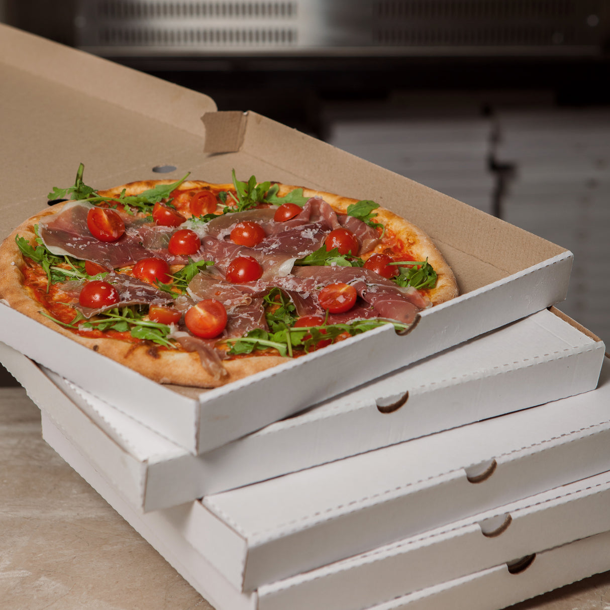 White Pizza Box 14x14x1.75 inch, 50 pcs