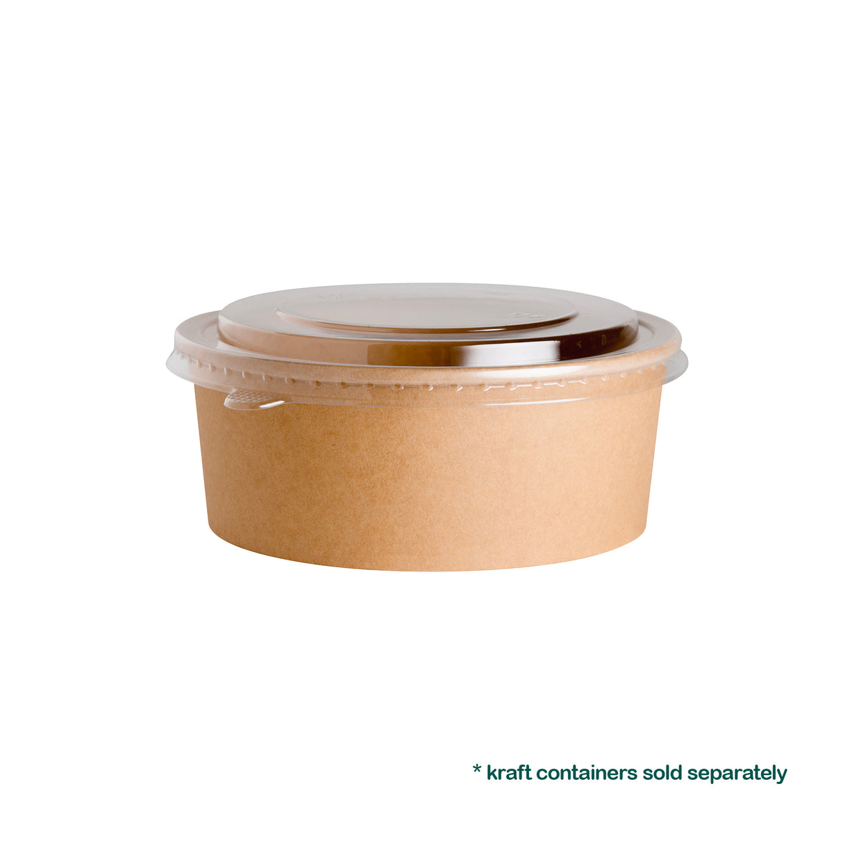 165mm Lids for 37oz 44oz Kraft Bowl, 600 pcs