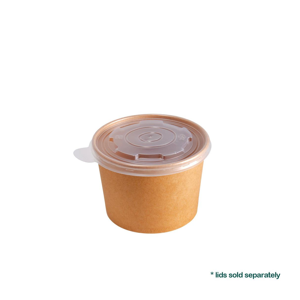16oz Kraft Paper Cups, 500 pcs