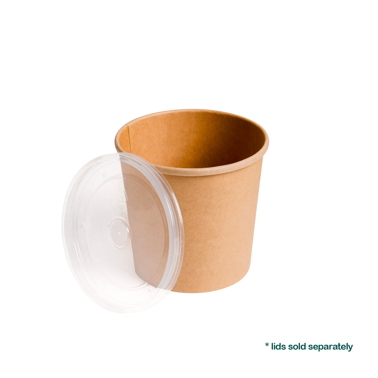 24oz Kraft Paper Cups, 500 pcs