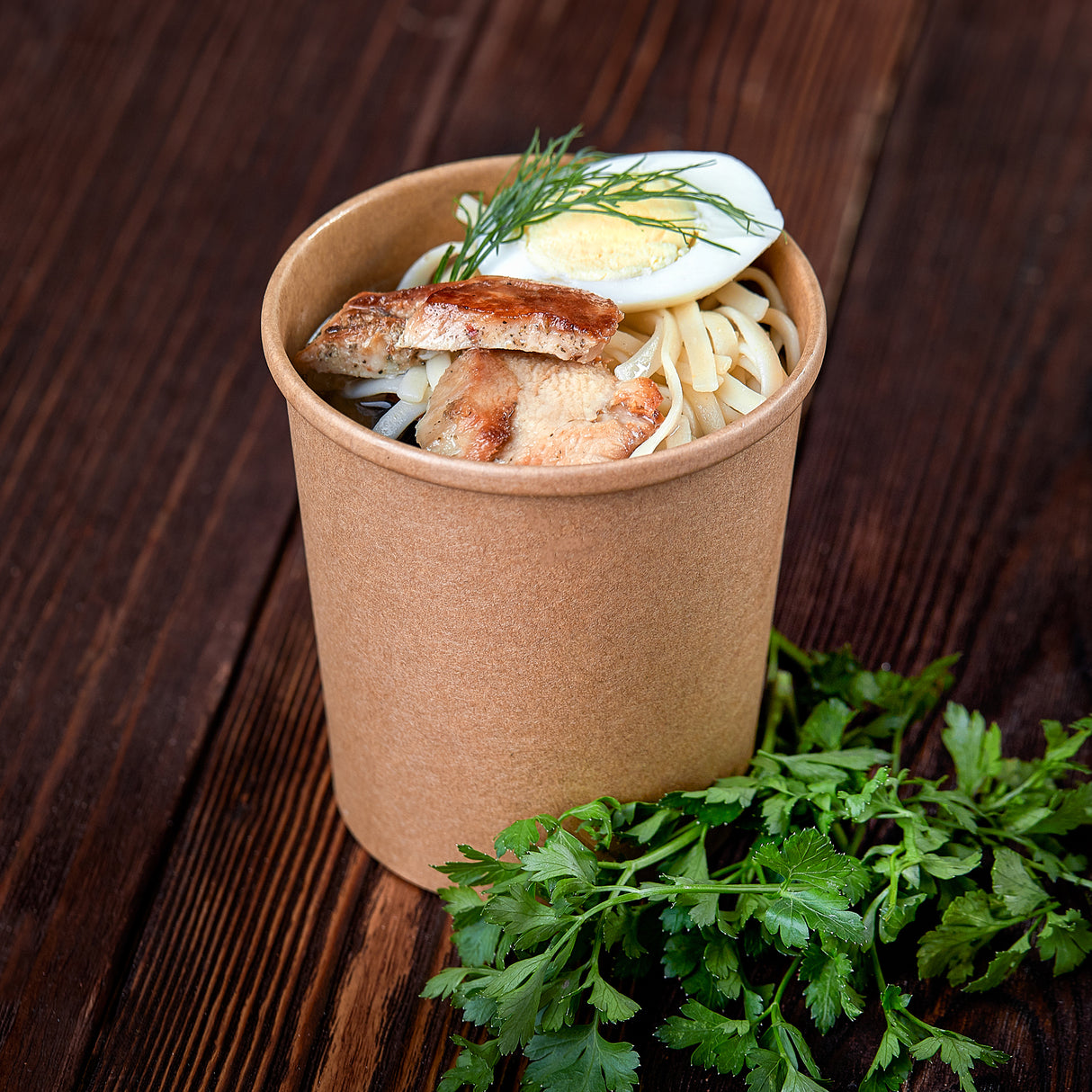 24oz Kraft Paper Cups, 500 pcs