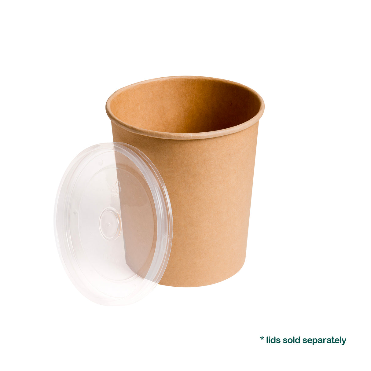 32oz Kraft Paper Cups, 500 pcs