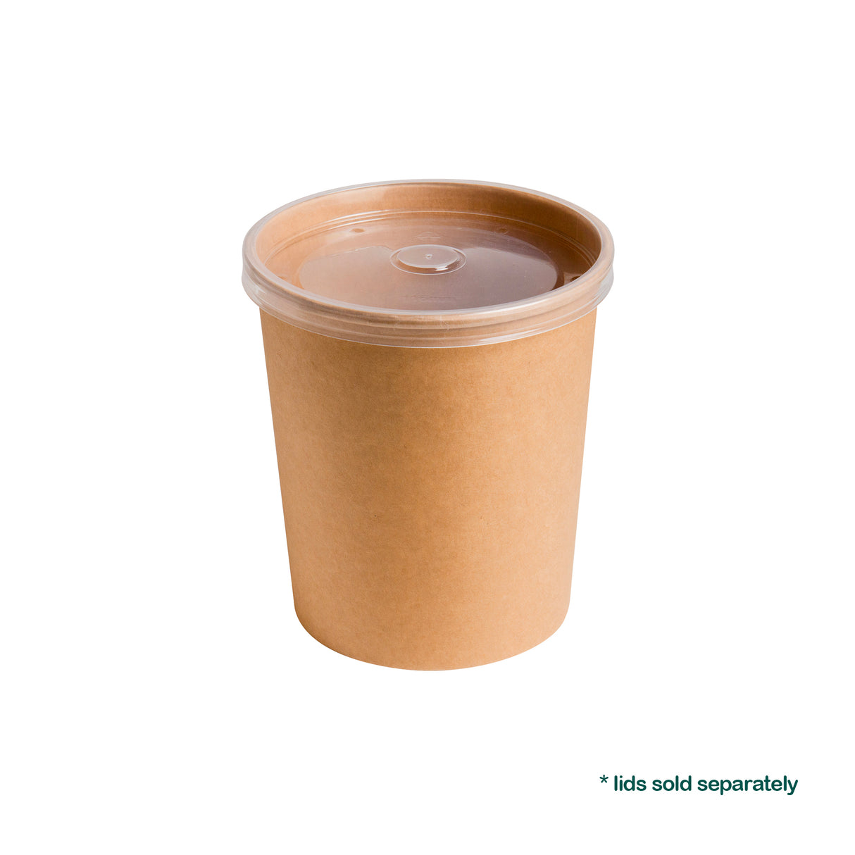 32oz Kraft Paper Cups, 500 pcs