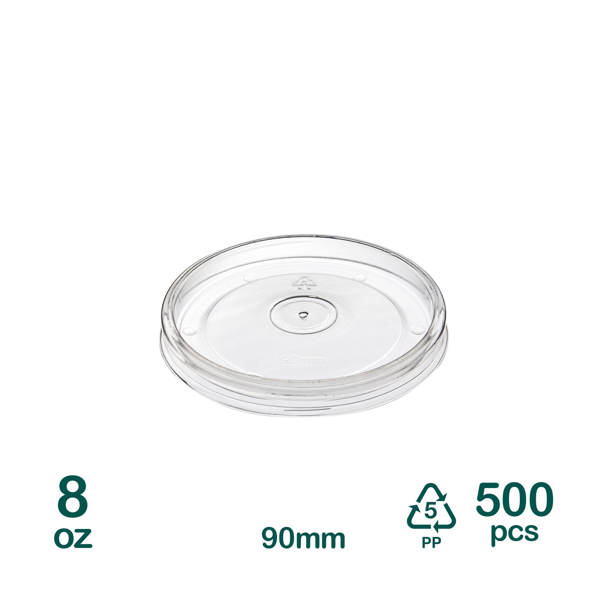 90mm Plastic Lids for 8oz Kraft Cups