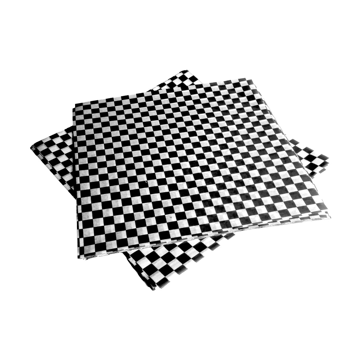 12"x12" Black Checkered Paper, 2000 pcs