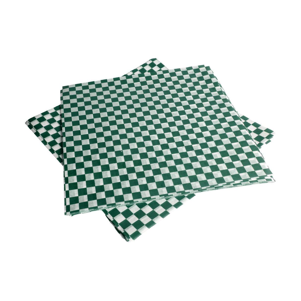 12"x12" Green Checkered Paper, 2000 pcs