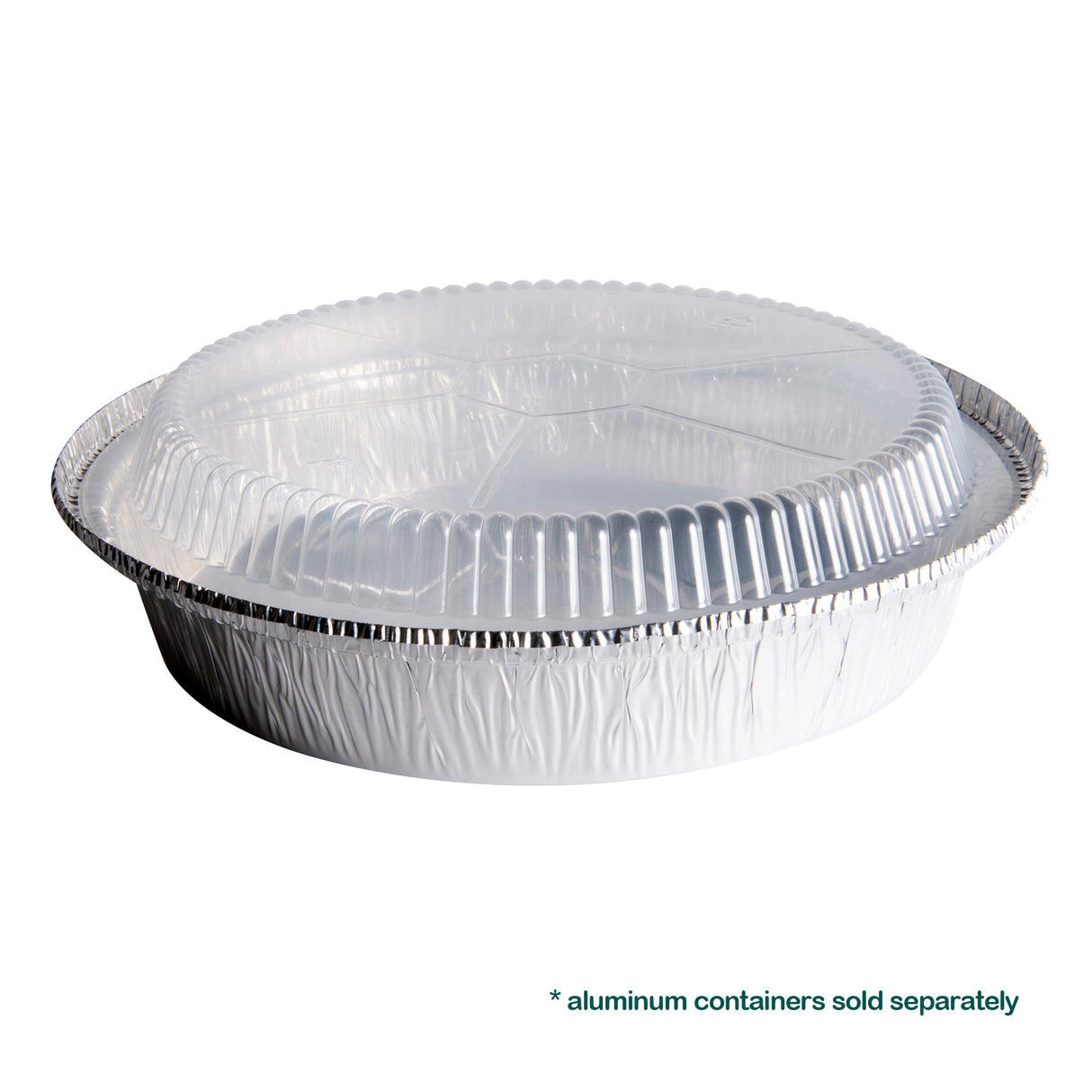 Plastic Dome Lids for Round Aluminum Containers