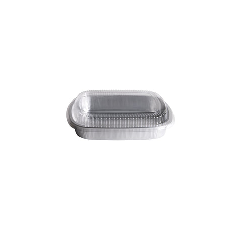 25oz Aluminum Smooth Wall Containers with Lids, 100 sets