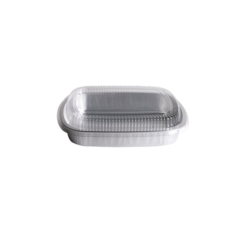 45oz Aluminum Smooth Wall Containers with Lids, 50 sets