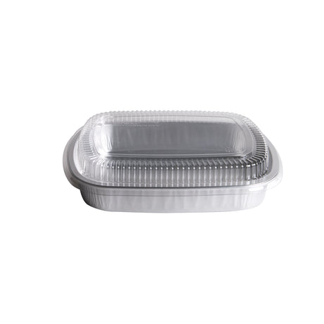 60oz Aluminum Smooth Wall Containers with Lids, 50 sets