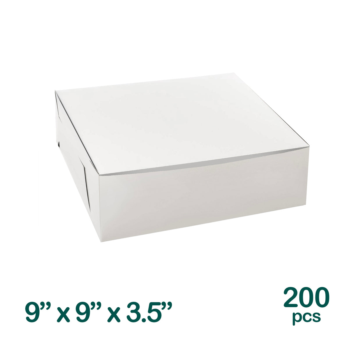 9x9x3.5 inch Cake Boxes, 200 pcs