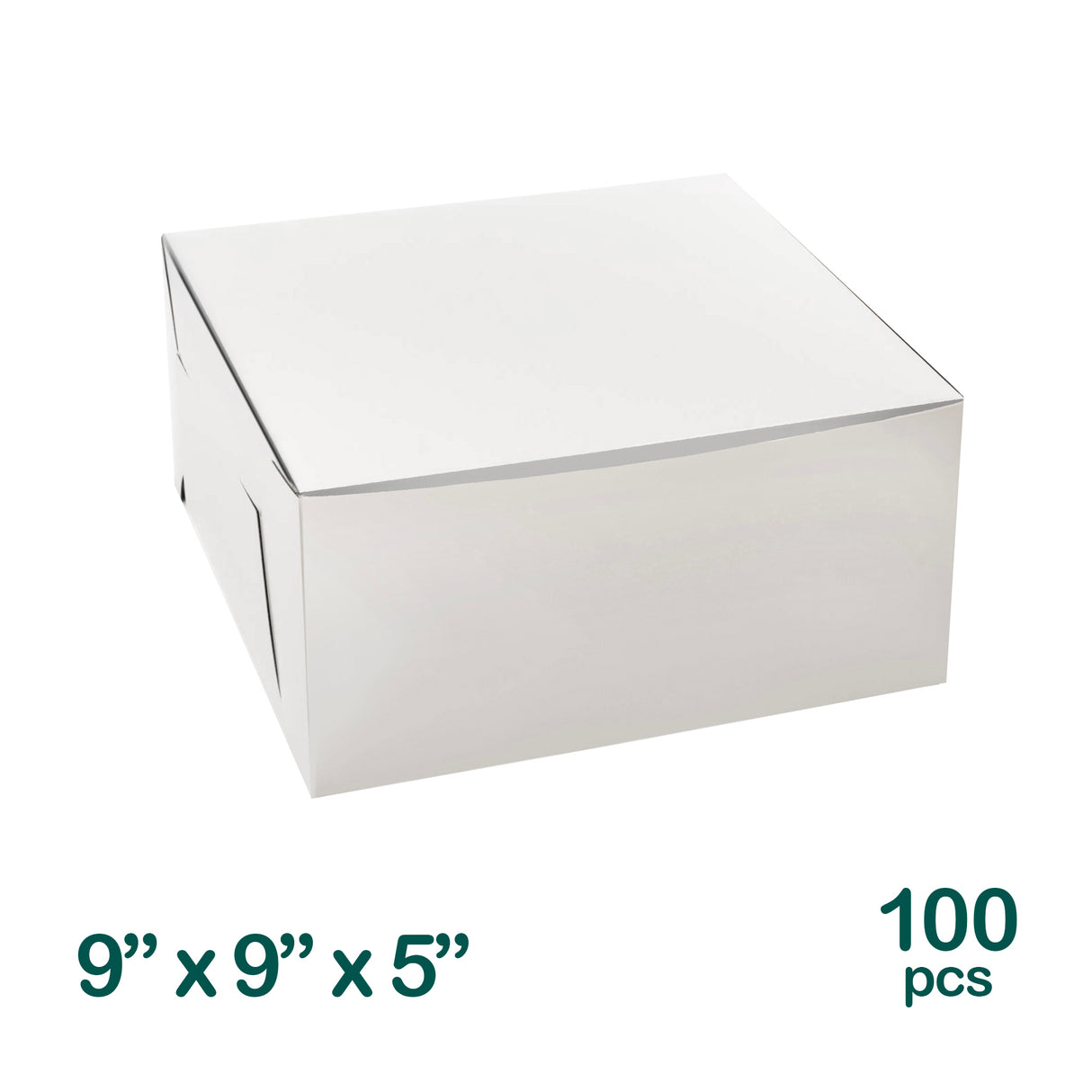 9x9x5 inch Cake Boxes, 100 pcs