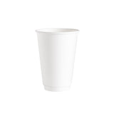 Double Wall White 12oz Paper Cups, 500pcs