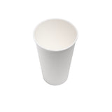 Double Wall White 16oz Paper Cups, 500pcs