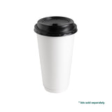 Double Wall White 16oz Paper Cups, 500pcs