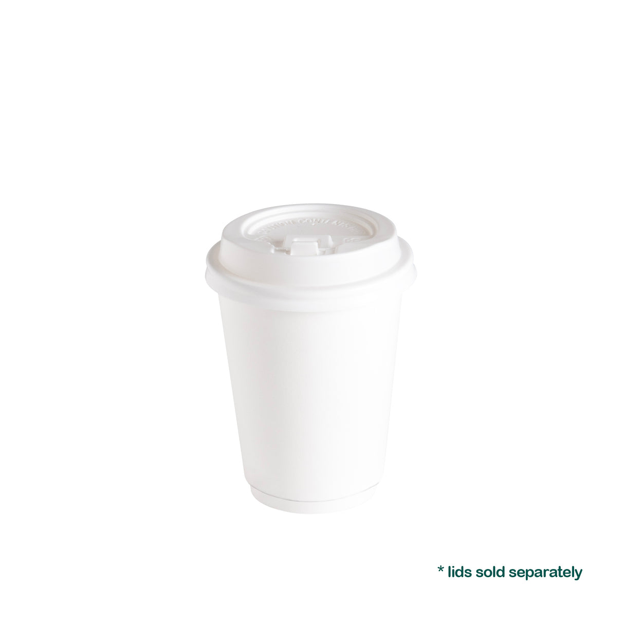 Double Wall White 8oz Paper Cups, 500pcs