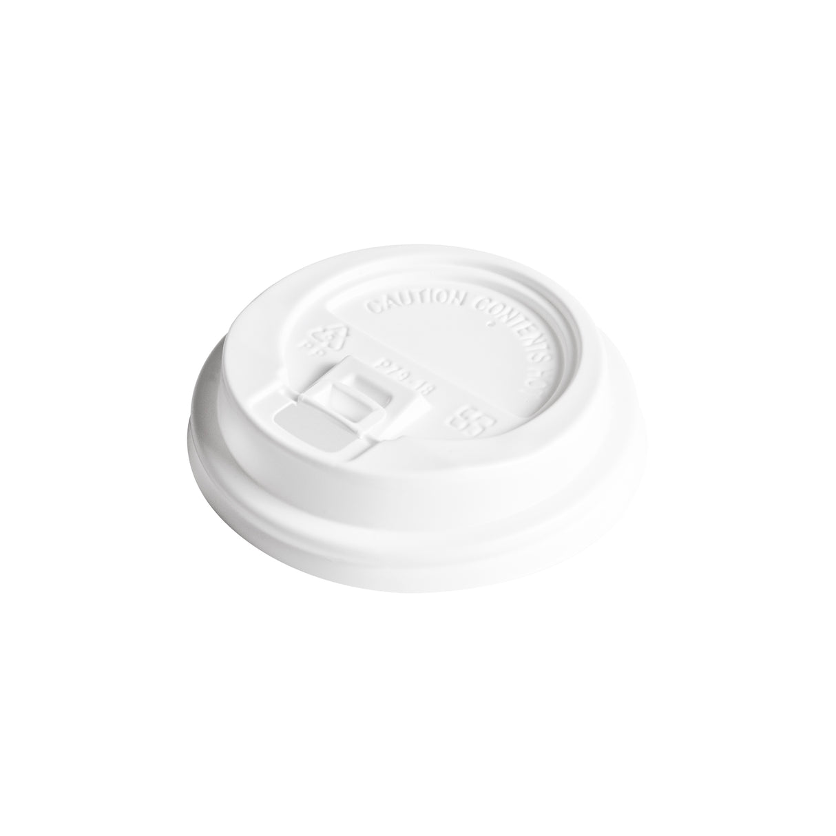 White PP Lids for Paper Cups