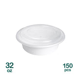 Recyclable Plastic Round Microwavable Containers