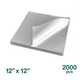 12 x 12 inch Insulated Foil Wrap, 2000 pcs