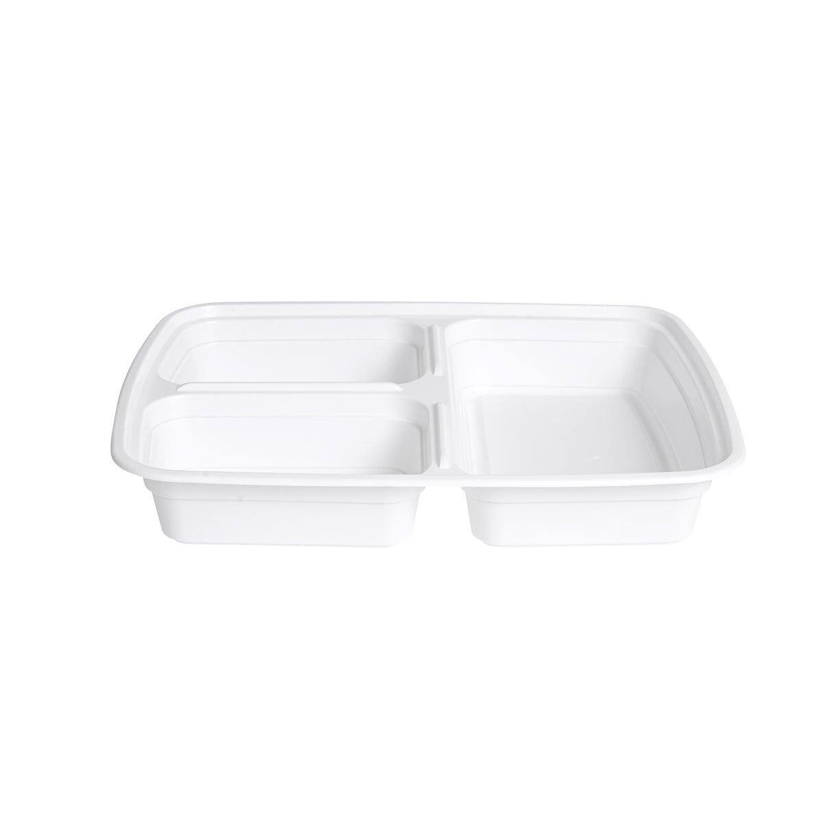 3 Compartment Rectangular Microwavable Containers with Lids