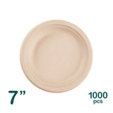 Compostable Bagasse Round Plates