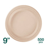 Compostable Bagasse Round Plates