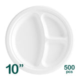 Compostable Bagasse Round Plates