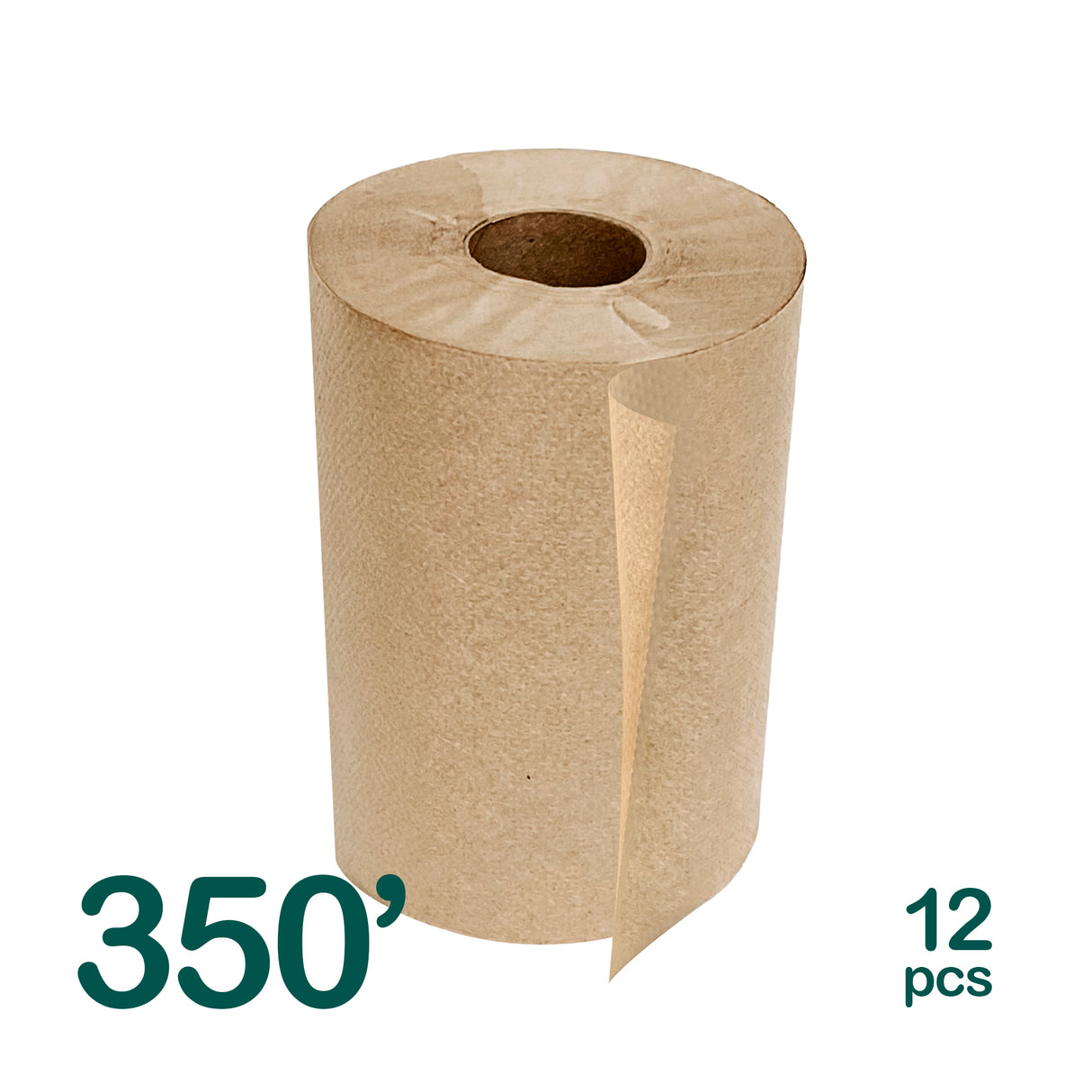 Kraft Paper Towel Roll 350', 12 rolls