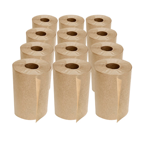 Kraft Paper Towel Roll 350', 12 rolls