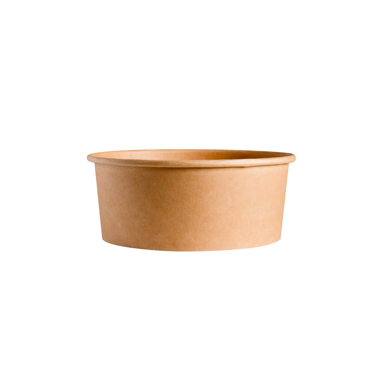 side view of 24oz kraft salad bowl