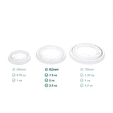 3 portion cup lids that have different diameter to fit different sizes of portion cups